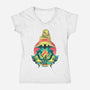 Black Mage Legend-Womens-V-Neck-Tee-hypertwenty
