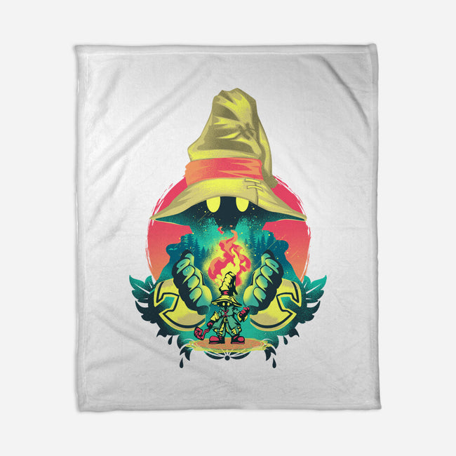 Black Mage Legend-None-Fleece-Blanket-hypertwenty