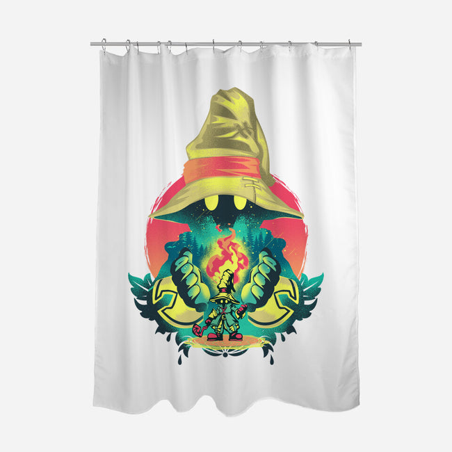 Black Mage Legend-None-Polyester-Shower Curtain-hypertwenty