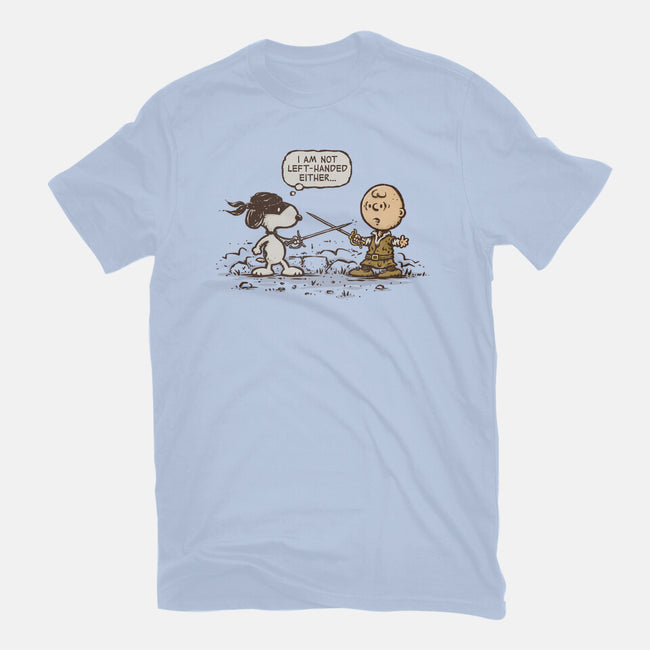 Not Left-Handed-Womens-Basic-Tee-kg07