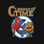 Clobberin Time-Womens-Fitted-Tee-demonigote