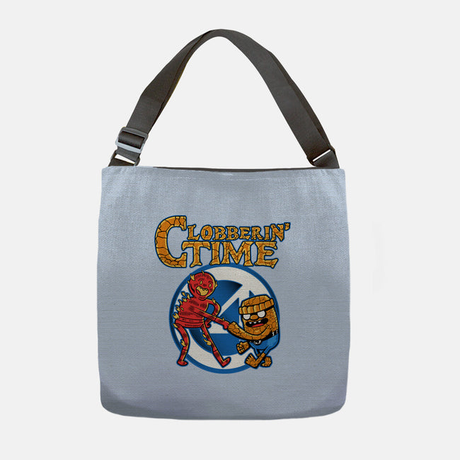 Clobberin Time-None-Adjustable Tote-Bag-demonigote