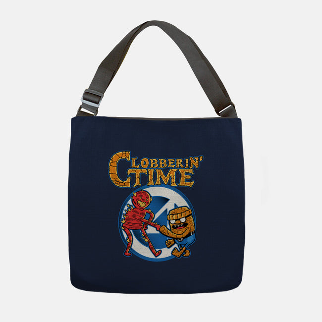 Clobberin Time-None-Adjustable Tote-Bag-demonigote
