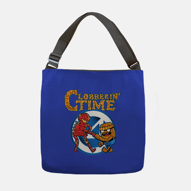 Clobberin Time-None-Adjustable Tote-Bag-demonigote