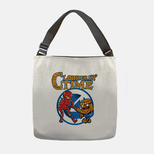 Clobberin Time-None-Adjustable Tote-Bag-demonigote