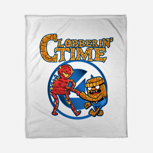 Clobberin Time-None-Fleece-Blanket-demonigote