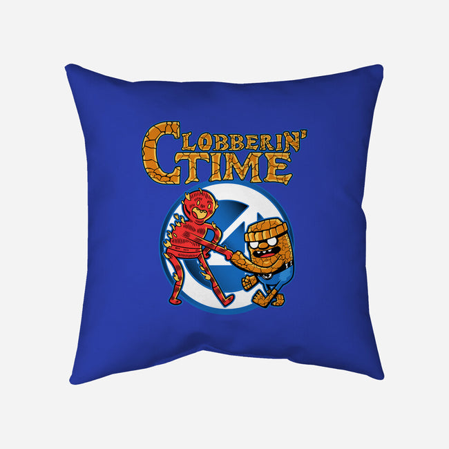 Clobberin Time-None-Removable Cover w Insert-Throw Pillow-demonigote