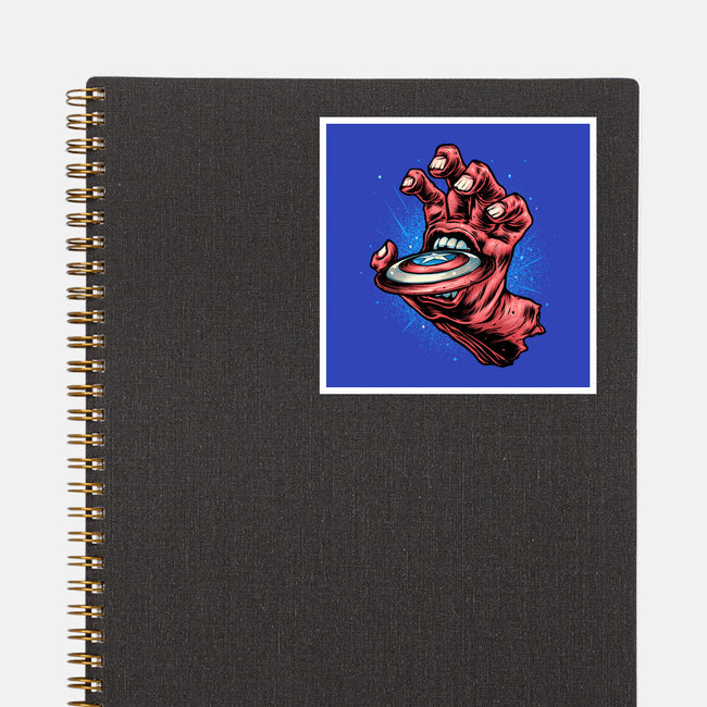 Big Red Hand-None-Glossy-Sticker-glitchygorilla