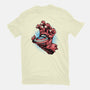 Big Red Hand-Mens-Basic-Tee-glitchygorilla