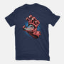 Big Red Hand-Womens-Basic-Tee-glitchygorilla