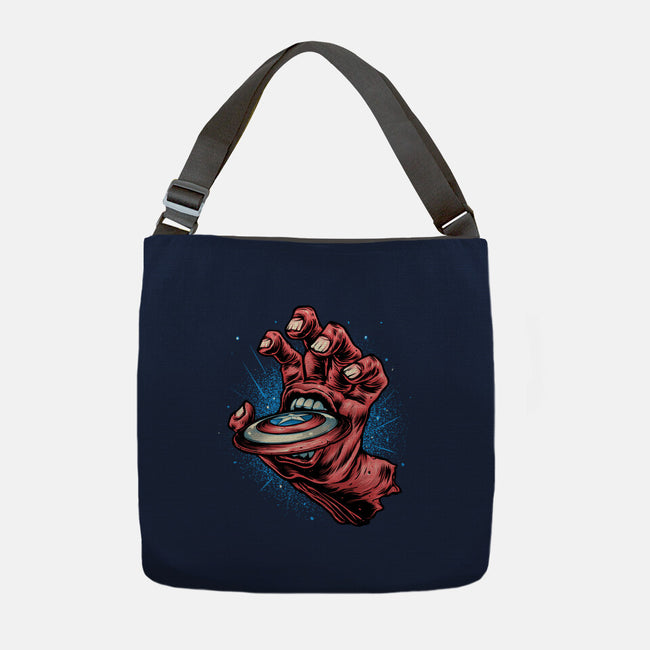 Big Red Hand-None-Adjustable Tote-Bag-glitchygorilla