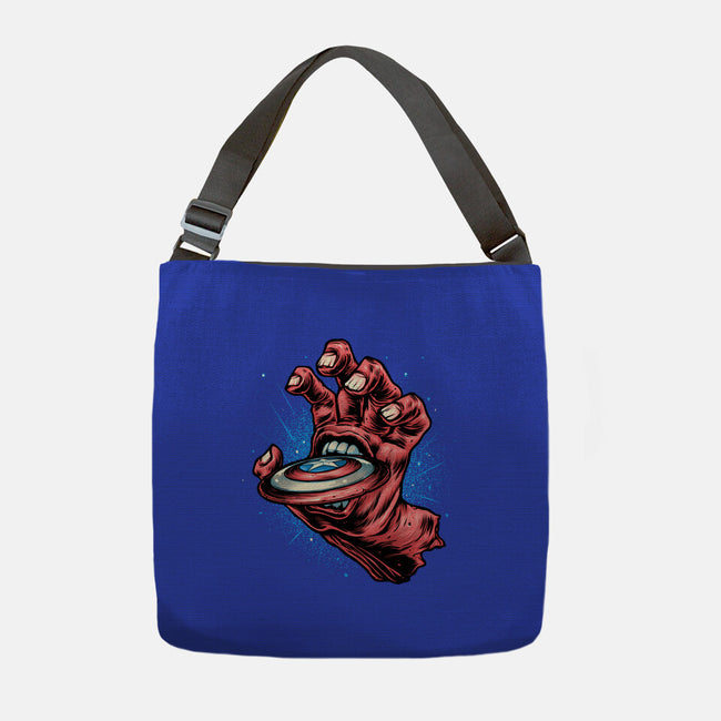 Big Red Hand-None-Adjustable Tote-Bag-glitchygorilla