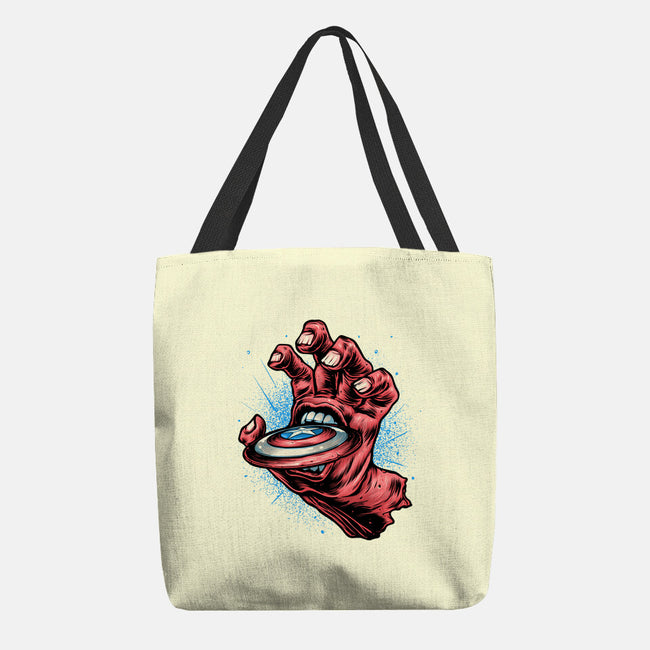 Big Red Hand-None-Basic Tote-Bag-glitchygorilla