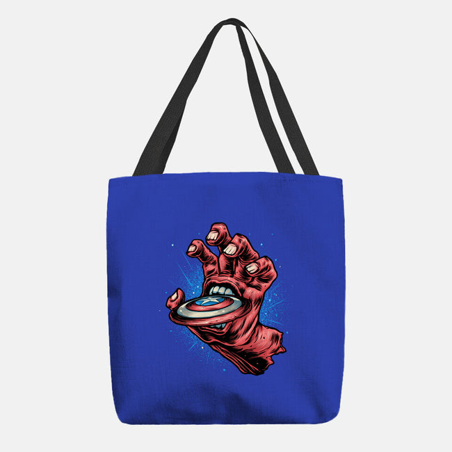 Big Red Hand-None-Basic Tote-Bag-glitchygorilla