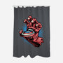 Big Red Hand-None-Polyester-Shower Curtain-glitchygorilla