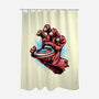 Big Red Hand-None-Polyester-Shower Curtain-glitchygorilla