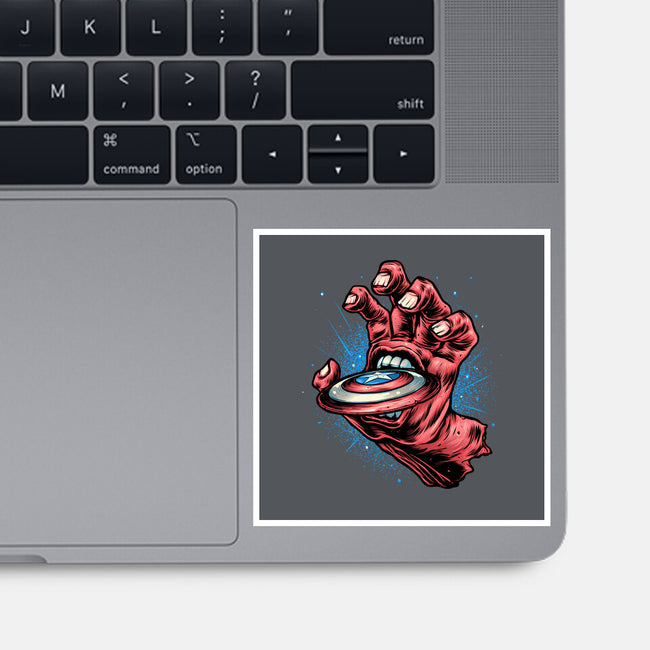 Big Red Hand-None-Glossy-Sticker-glitchygorilla