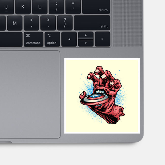 Big Red Hand-None-Glossy-Sticker-glitchygorilla