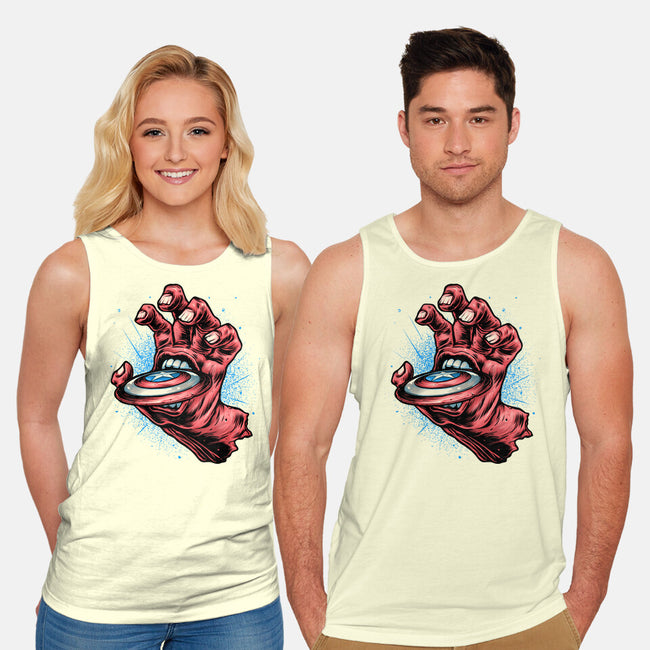 Big Red Hand-Unisex-Basic-Tank-glitchygorilla