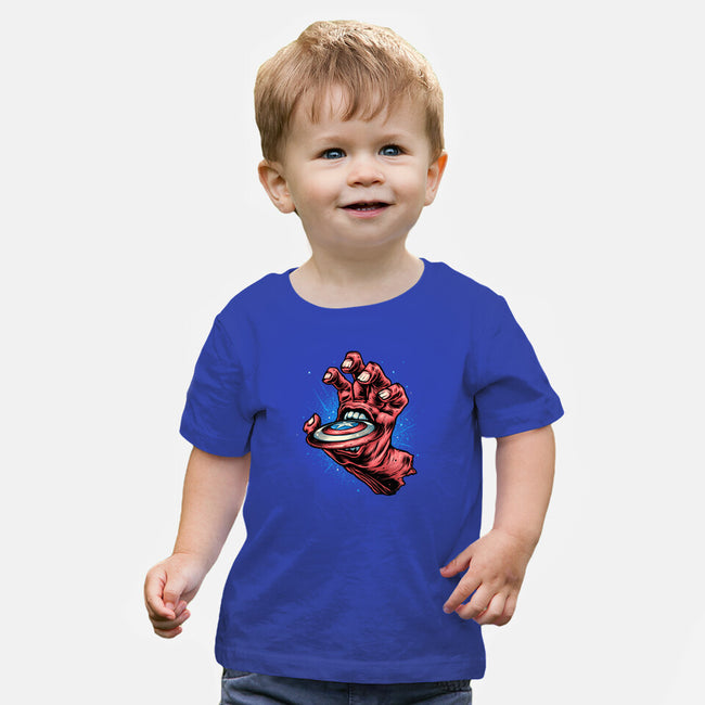 Big Red Hand-Baby-Basic-Tee-glitchygorilla