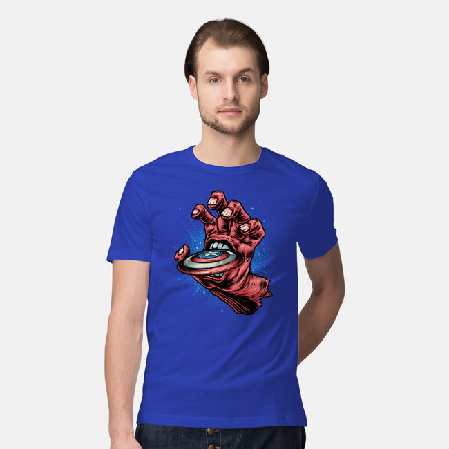 Big Red Hand-Mens-Premium-Tee-glitchygorilla