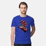 Big Red Hand-Mens-Premium-Tee-glitchygorilla