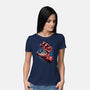 Big Red Hand-Womens-Basic-Tee-glitchygorilla