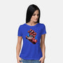 Big Red Hand-Womens-Basic-Tee-glitchygorilla