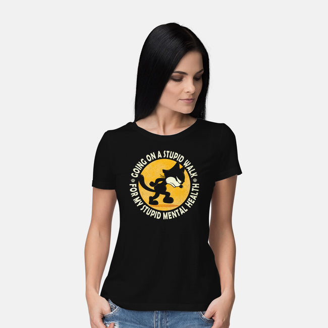 Cat Mental Health-Womens-Basic-Tee-erion_designs