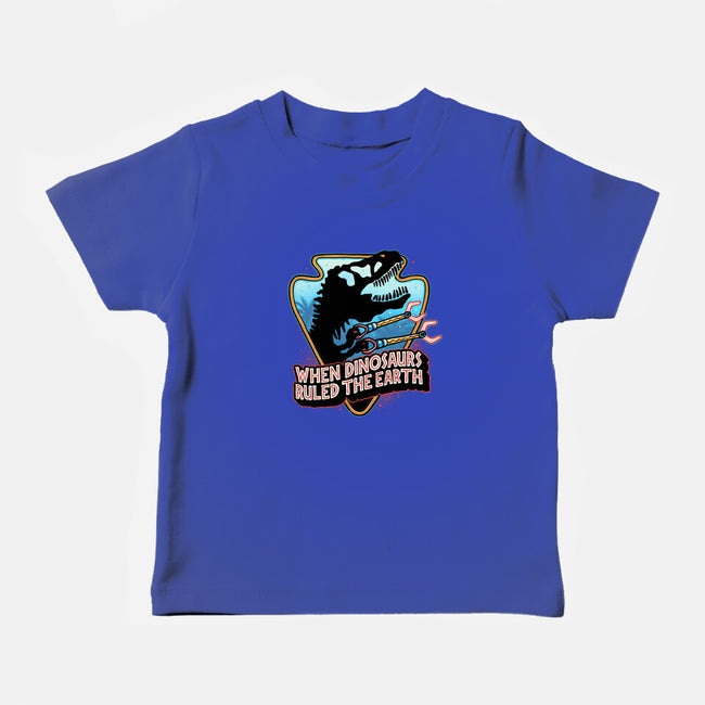 When Dinosaurs Ruled The Earth-Baby-Basic-Tee-glitchygorilla