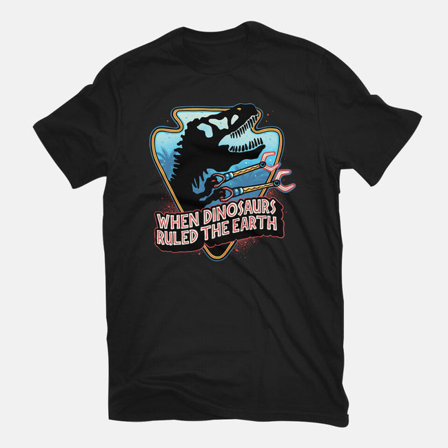 When Dinosaurs Ruled The Earth-Womens-Fitted-Tee-glitchygorilla