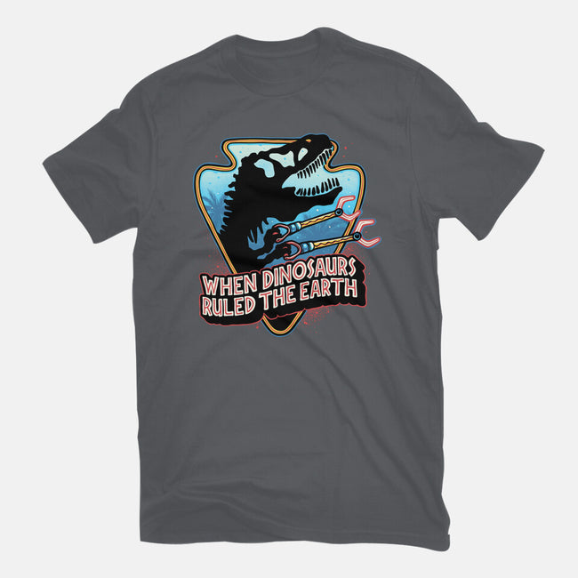 When Dinosaurs Ruled The Earth-Womens-Fitted-Tee-glitchygorilla
