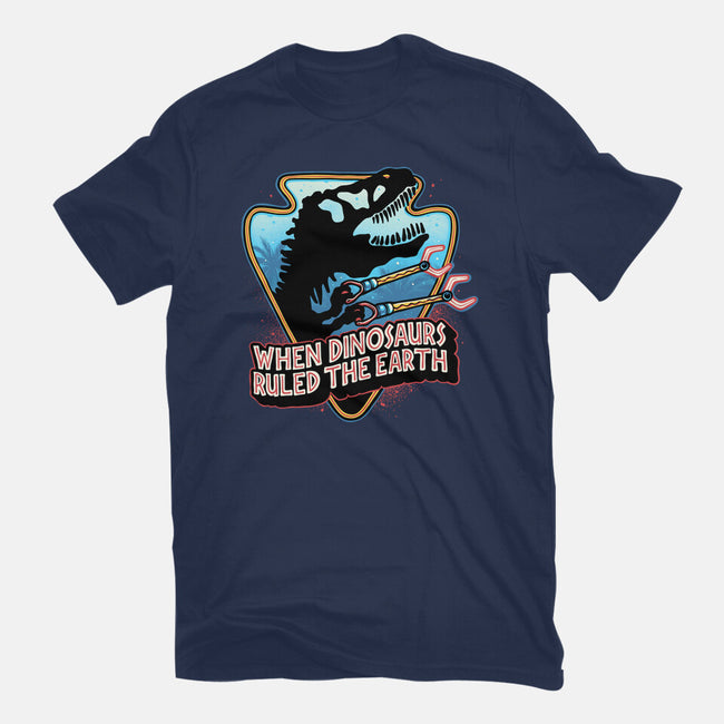 When Dinosaurs Ruled The Earth-Womens-Fitted-Tee-glitchygorilla