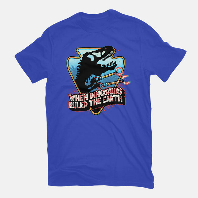 When Dinosaurs Ruled The Earth-Womens-Fitted-Tee-glitchygorilla