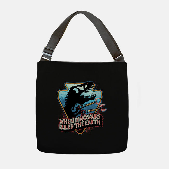 When Dinosaurs Ruled The Earth-None-Adjustable Tote-Bag-glitchygorilla
