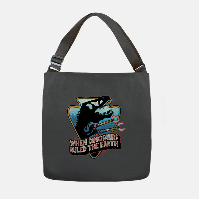When Dinosaurs Ruled The Earth-None-Adjustable Tote-Bag-glitchygorilla