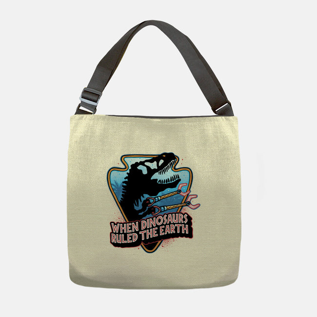 When Dinosaurs Ruled The Earth-None-Adjustable Tote-Bag-glitchygorilla