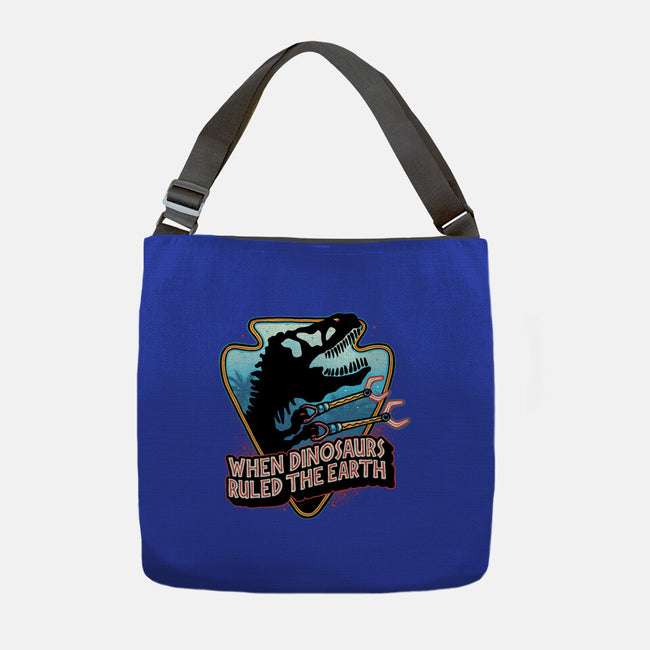 When Dinosaurs Ruled The Earth-None-Adjustable Tote-Bag-glitchygorilla