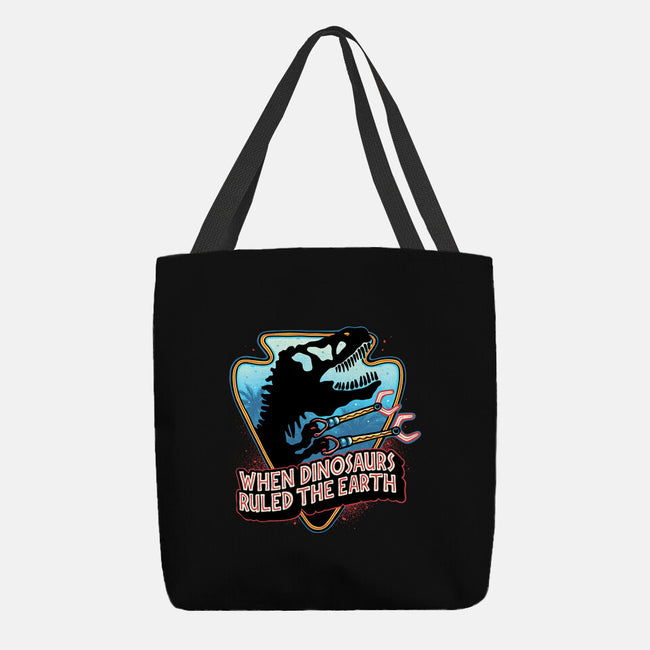 When Dinosaurs Ruled The Earth-None-Basic Tote-Bag-glitchygorilla