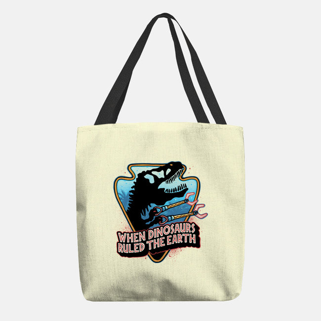 When Dinosaurs Ruled The Earth-None-Basic Tote-Bag-glitchygorilla