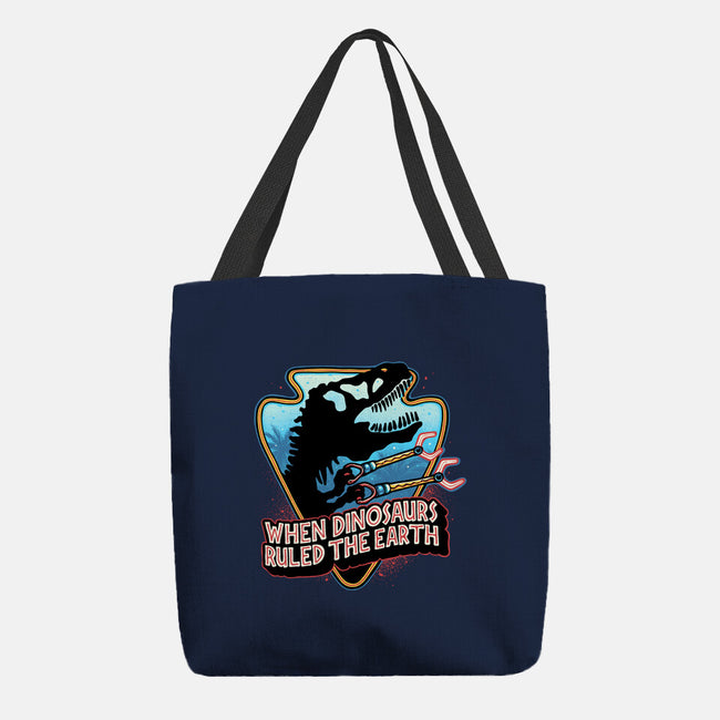 When Dinosaurs Ruled The Earth-None-Basic Tote-Bag-glitchygorilla