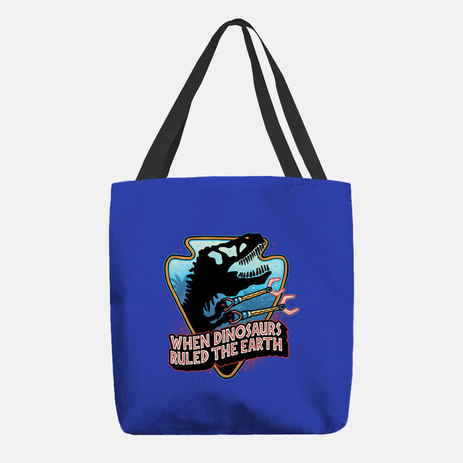 When Dinosaurs Ruled The Earth-None-Basic Tote-Bag-glitchygorilla