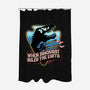 When Dinosaurs Ruled The Earth-None-Polyester-Shower Curtain-glitchygorilla