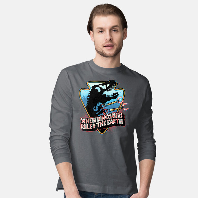 When Dinosaurs Ruled The Earth-Mens-Long Sleeved-Tee-glitchygorilla