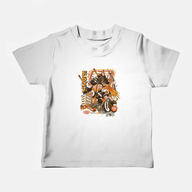 Sushi Dragon Attack-Baby-Basic-Tee-ilustrata