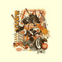 Sushi Dragon Attack-None-Adjustable Tote-Bag-ilustrata