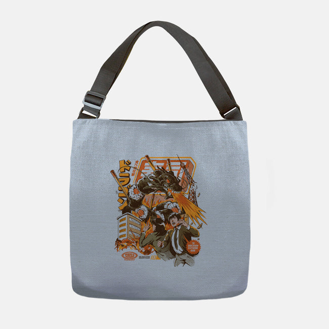 Sushi Dragon Attack-None-Adjustable Tote-Bag-ilustrata