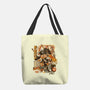 Sushi Dragon Attack-None-Basic Tote-Bag-ilustrata