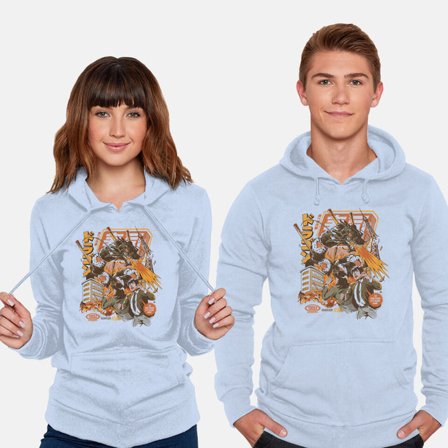 Sushi Dragon Attack-Unisex-Pullover-Sweatshirt-ilustrata