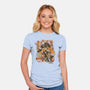 Sushi Dragon Attack-Womens-Fitted-Tee-ilustrata